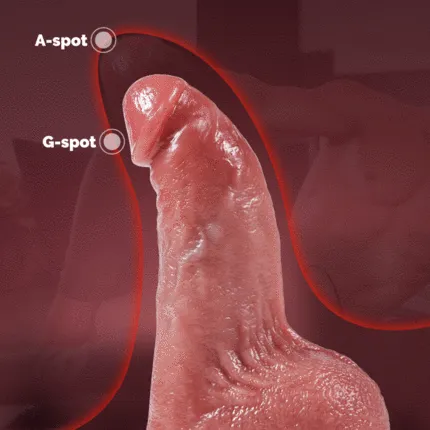 AcmeJoy Male Sex Toys Warrior CShaped 10 Swinging Vibrations Prostate Massager for Men Couple Gay P and G Spot Stimulation Realistic Anal Dildo Set
