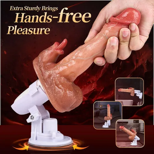 Acmejoy Sex Machine 90 Automatic Adjustable 8 Thrusting Vibrating Licking Dildos Vibrator AcmeJoy Female Sex Toys