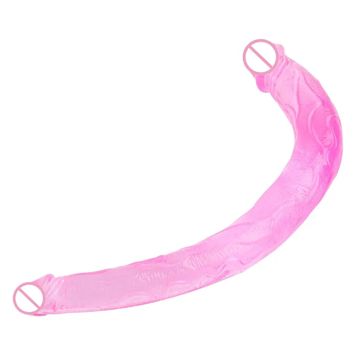 Dildos LAZADASEXTOYS Lesbian Sextoy Long Jelly Double Dildo Realistic Soft Double Ended Penis Double Penetration Big Dick Adult Sex Toys for Woman