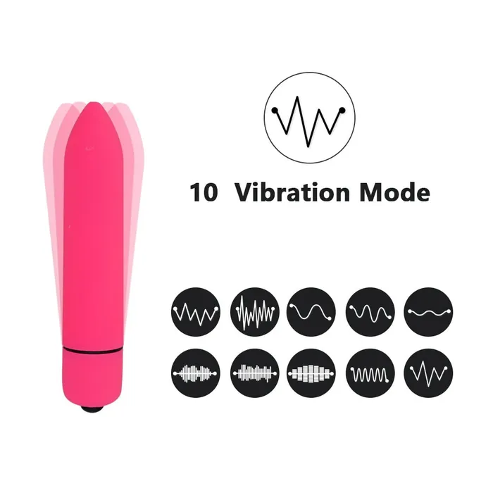 LAZADASEXTOYS Female Sex Toys Mini Bullet Vibrator Sex Toy for Women 10 Speeds G Spot Vibration Vagina Vibrator Clitoris stimulator Female Massager Adult Toys