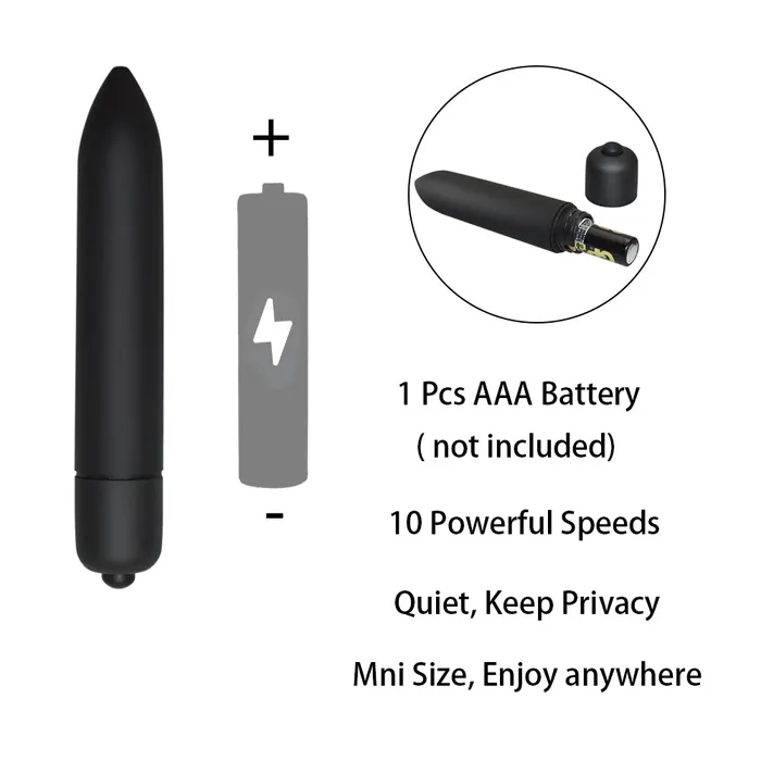 LAZADASEXTOYS Female Sex Toys Mini Bullet Vibrator Sex Toy for Women 10 Speeds G Spot Vibration Vagina Vibrator Clitoris stimulator Female Massager Adult Toys