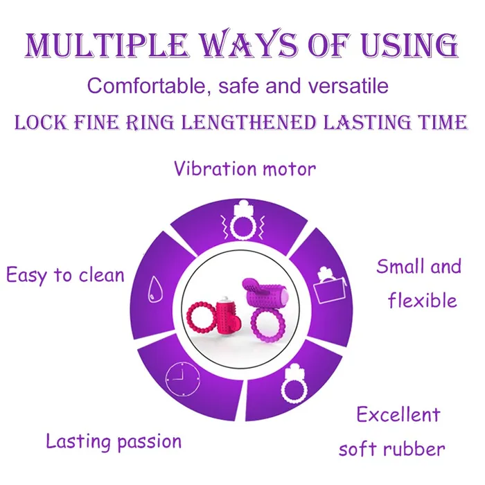 LAZADASEXTOYS New Sex Toys for Men Toys Erotic Thin Penis Silicone Ring Delay Delay for Male Masturbation Wholesale Lock Fine Condom Shock Male Sex Toys