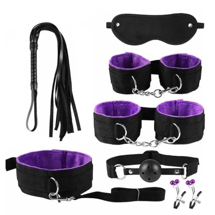 Lifestyle Change Starter BDSM Kit with Restraints Lovegasm Couples