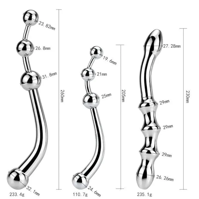 Lovegasm Anal Prostate Magic Metal Balls Plug