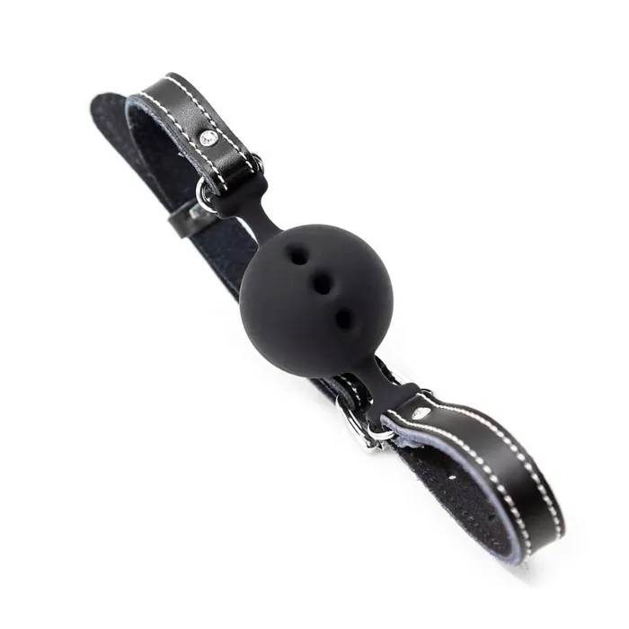 Lovegasm Breathable Black Large Ball Gag Anal