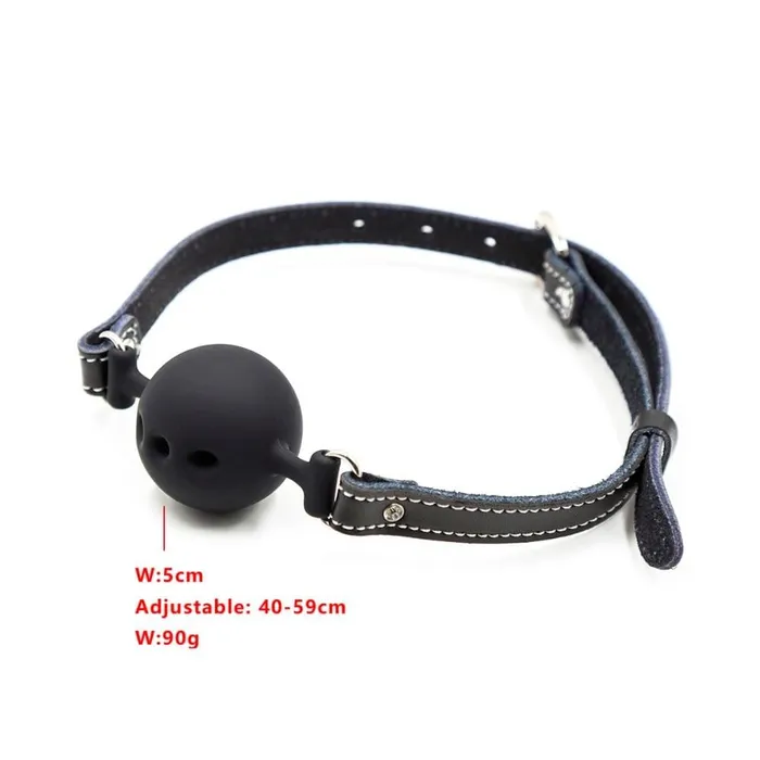 Lovegasm Breathable Black Large Ball Gag Anal