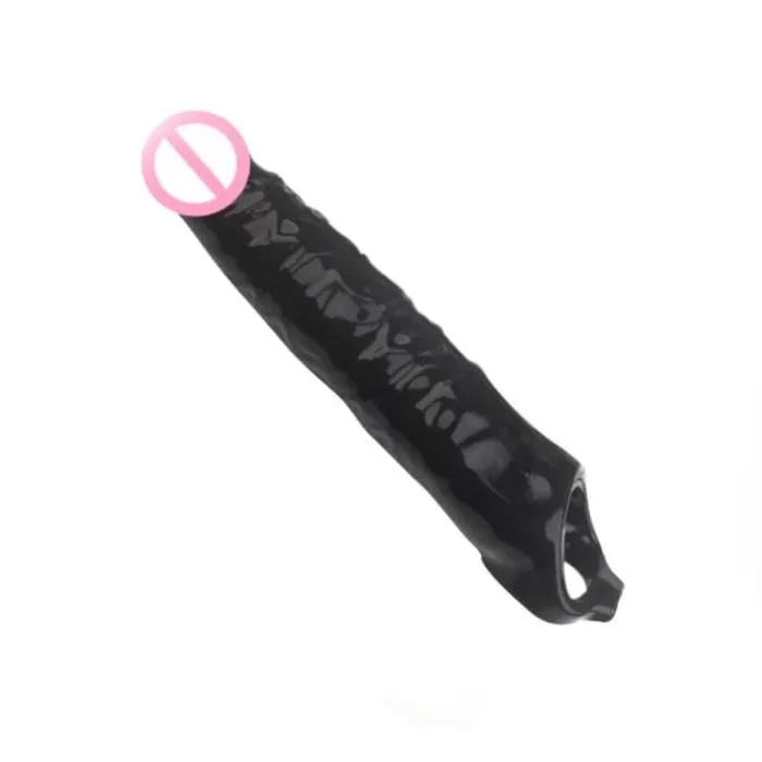 Lovegasm Optimum Satisfaction Penis Enlargement Silicone Sleeve Male Sex Toys