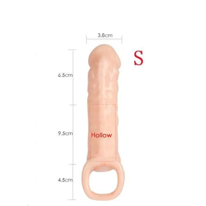 Lovegasm Optimum Satisfaction Penis Enlargement Silicone Sleeve Male Sex Toys