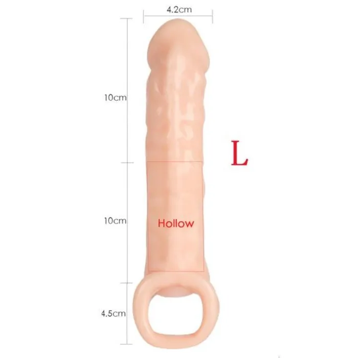 Lovegasm Optimum Satisfaction Penis Enlargement Silicone Sleeve Male Sex Toys
