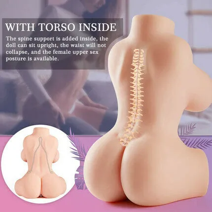 Male Sex Toys AcmeJoy 59 lbs Handhold Love Doll with Boobs Anus Pussy