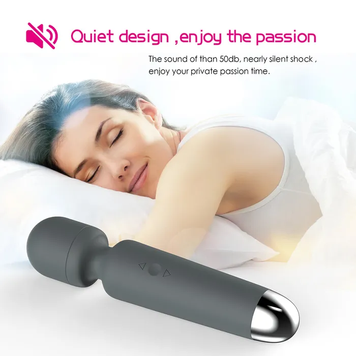 10 Speeds Silicone Power Personal Body Wand Massager for Women Men YOSPOSS Female Sex Toys