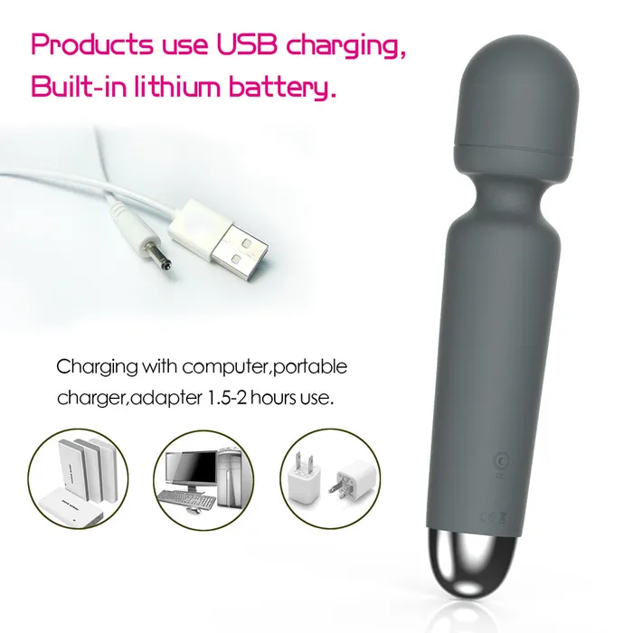 10 Speeds Silicone Power Personal Body Wand Massager for Women Men YOSPOSS Female Sex Toys