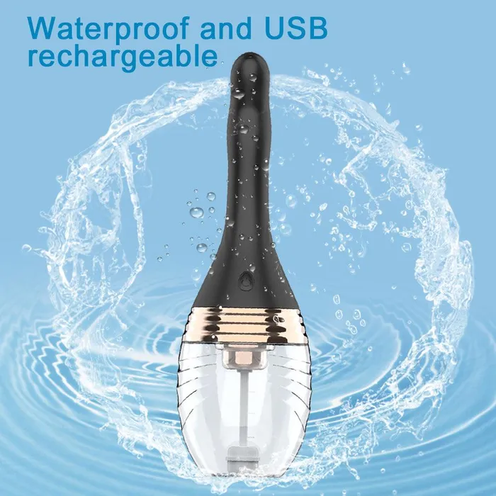 3 Speeds Vibrating Automatic Anal Cleaner Enema Cleaning Container propinkup Male Sex Toys
