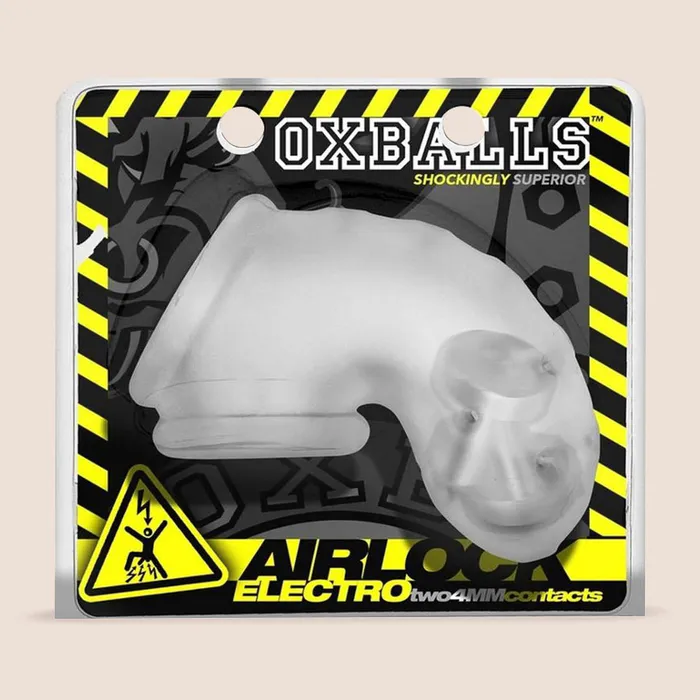 Airlock Electro AirLite Vented Silicone Chastity chastity cage Oxballs Male Sex Toys