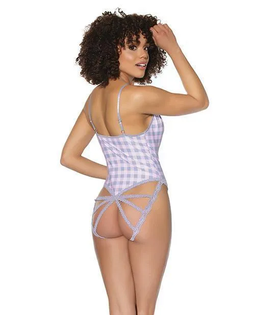 Coquette International Vibrators Crystal Pink Buffalo Check Print Deep V Cage Back Panty Teddy Greypink Coquette International Vibrators Crystal Pink Buffalo Check Print Deep V Cage Back Panty Teddy Greypink