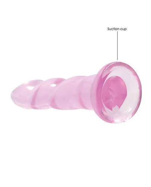 Dildos Shots America LLC Shots Realrock Crystal Clear Non Realistic 7 Dildo Pink