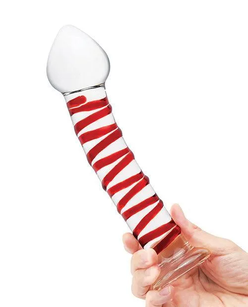 Electric Eel INC Glas 8 Mr Swirly Glass Dildo Red Dildos