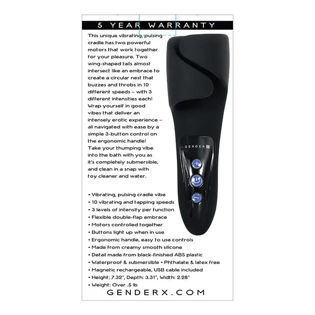 Evolved Male Sex Toys Evolved Gender X The Embrace Vibrating Pulsing Masturbator Black