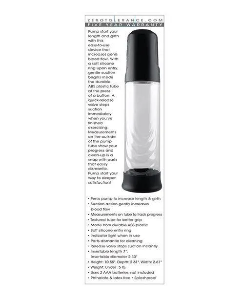 Evolved Novelties INC Anal Zero Tolerance Pump Start