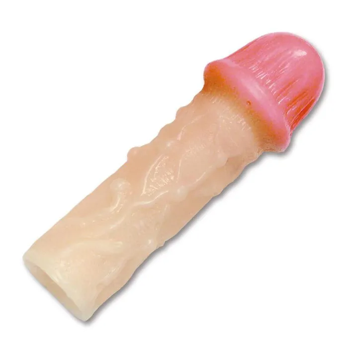 Kiss Me Love Male Sex Toys Kiss Me Love Real Sack Ibo Line Penis Extension Beige
