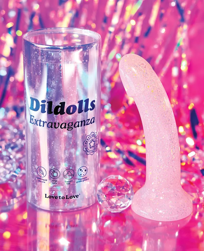 Lovely Planet Love to Love Curved Suction Cup 24k Gold Dildolls Extravaganza Gold Dildos