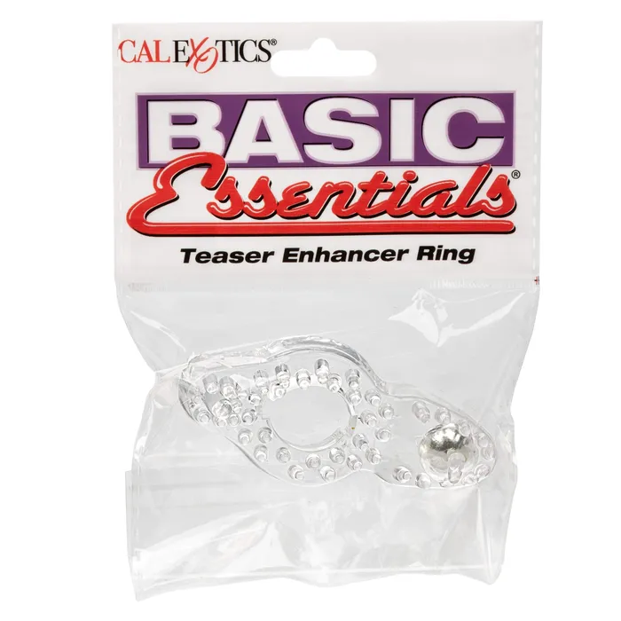 Male Sex Toys California Exotics California Exotics Basic Essentials Teaser Enhancer Cock Ring Clear