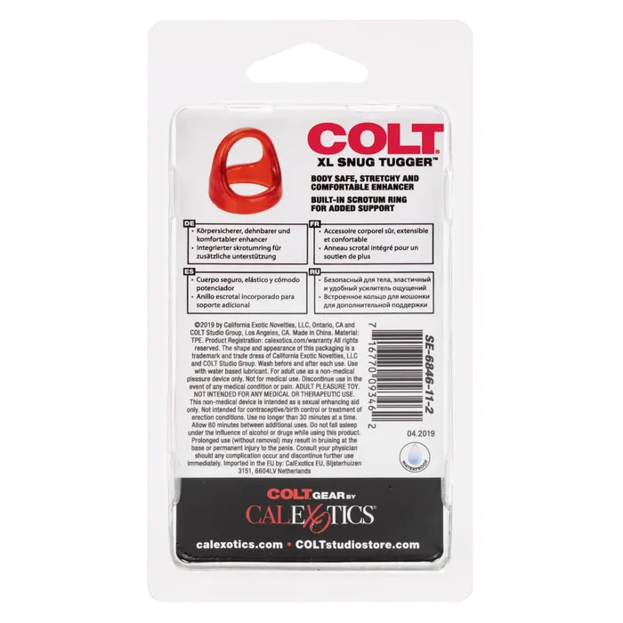 Male Sex Toys California Exotics California Exotics COLT XL Snug Tugger Dual Support Cock Ring Red Male Sex Toys California Exotics California Exotics COLT XL Snug Tugger Dual Support Cock Ring Red