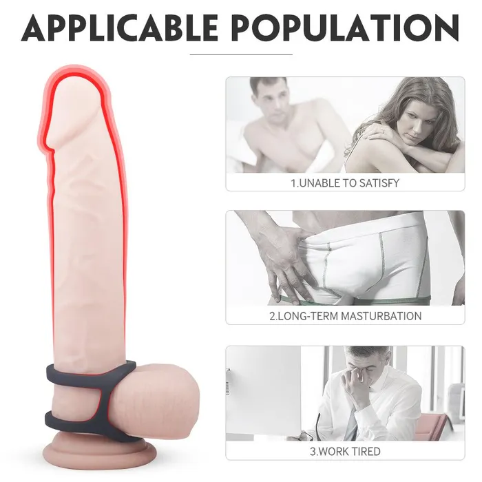 Male Sex Toys propinkup Silicone Cock Ring Eerection Aid Enhancing Premature Ejaculation Toys