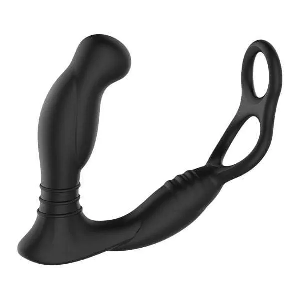 Nexus Nexus Simul8 Dual Prostate and Perineum Cock and Ball Massager Black Anal