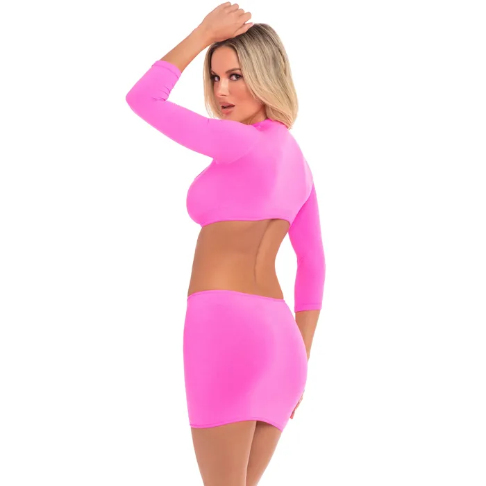 Pink Lipstick Vibrators Pink Lipstick Stop and Stare 2Pc Skirt Costume Set Pink Lipstick Vibrators Pink Lipstick Stop and Stare 2Pc Skirt Costume Set