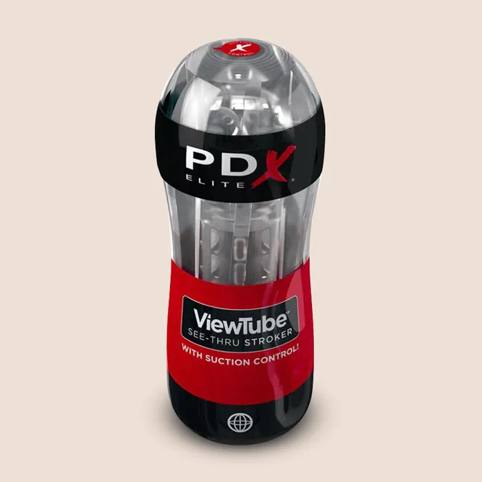Pipedream Products Male Sex Toys PDX Elite ViewTube Stroker ribbed seethru sleeve