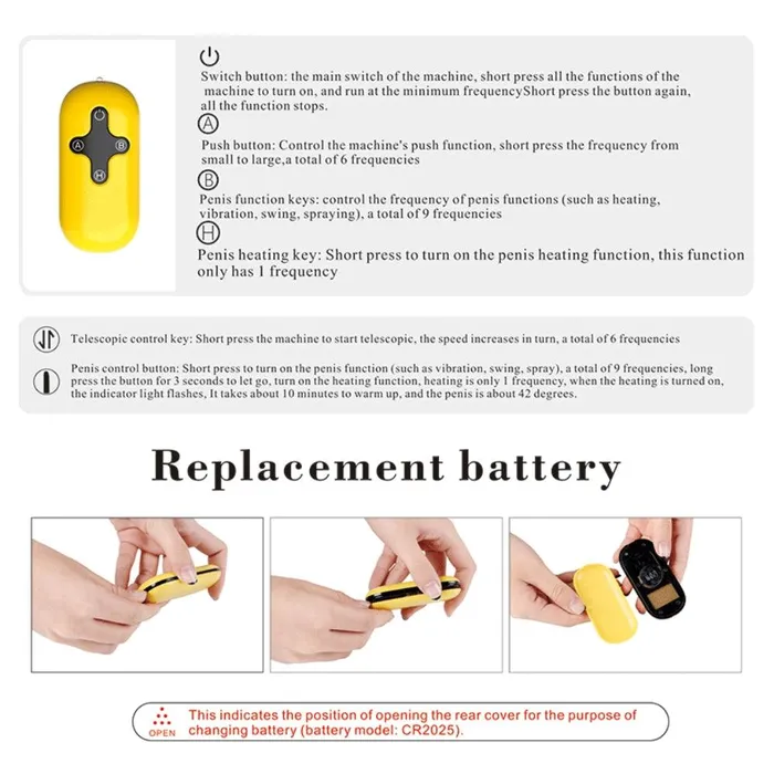 propinkup Female Sex Machine Masturbation Pumping Gun with Vibrating Intelligent Heating Dildo Remote Control Female Sex Toys