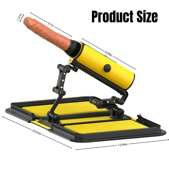 propinkup Female Sex Machine Masturbation Pumping Gun with Vibrating Intelligent Heating Dildo Remote Control Female Sex Toys