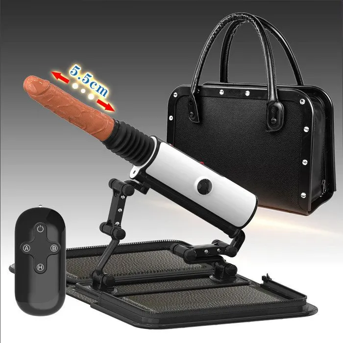 propinkup Female Sex Machine Masturbation Pumping Gun with Vibrating Intelligent Heating Dildo Remote Control Female Sex Toys