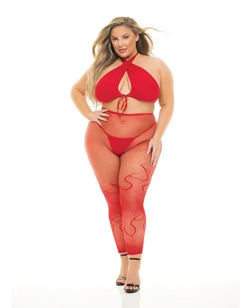 Rene Rofe Vibrators Pink Lipstick Gives You Hell Halter Bra Pantyhose Gstring Rene Rofe Vibrators Pink Lipstick Gives You Hell Halter Bra Pantyhose Gstring
