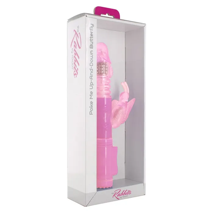 ToyJoy Poke Me UpAndDown Butterfly Rabbit Vibrator Pink ToyJoy Vibrators