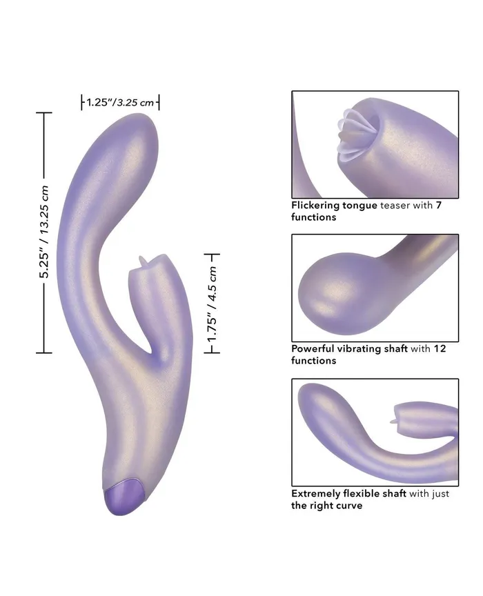 Vibrators California Exotic Novelties Glove Gkiss Purple