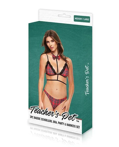 Xgen Teachers Pet Baddie Schoolgirl Top Wbow Tie Panty Redblack Anal