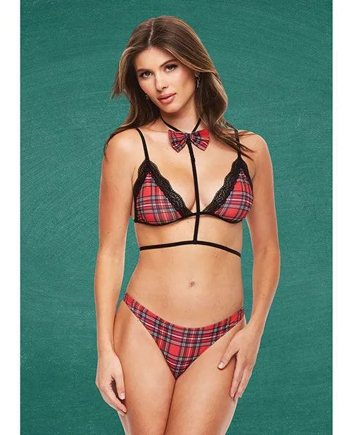 Xgen Teachers Pet Baddie Schoolgirl Top Wbow Tie Panty Redblack Anal