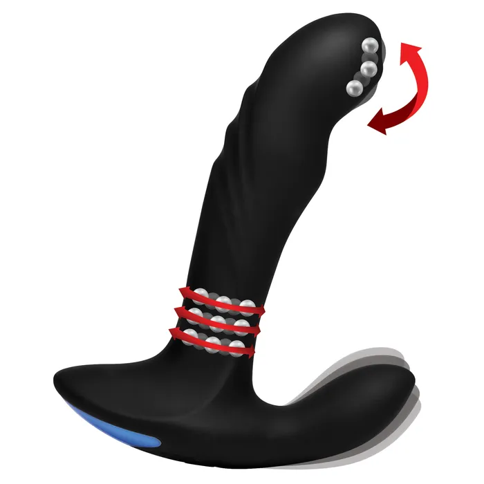 AlphaPro Male Sex Toys 17X PTRIGASM 3in1 Silicone Prostate Stimulator