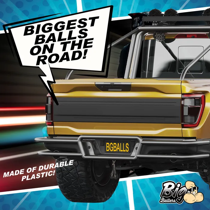 Anal Big Ballers Truck Nuts Black