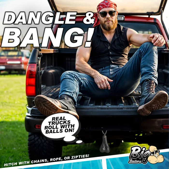 Anal Big Ballers Truck Nuts Black