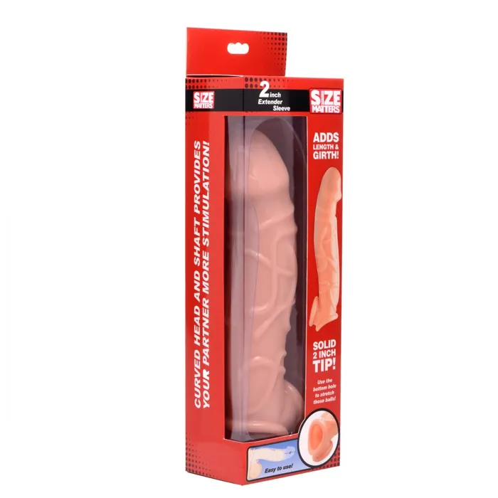 Anal Size Matters 2 Inch Extender Sleeve Light
