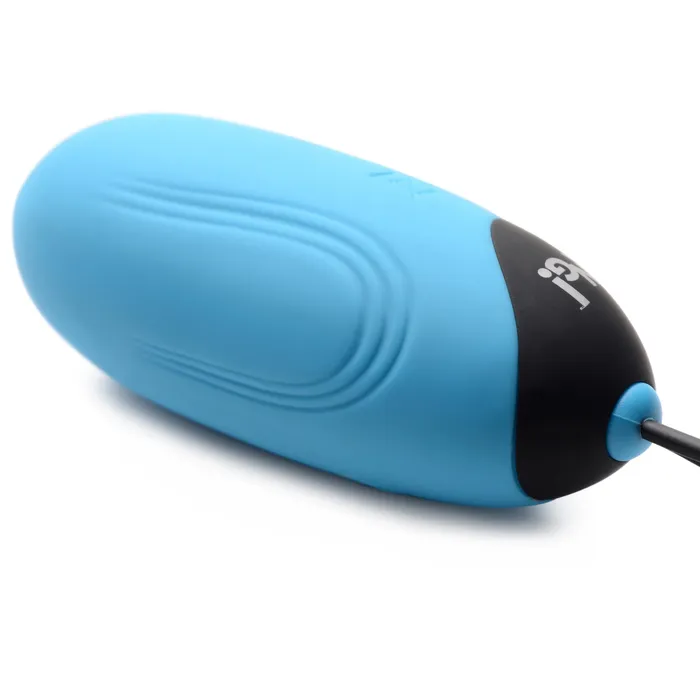 BANG 28X Grooved Silicone Egg Blue Vibrators