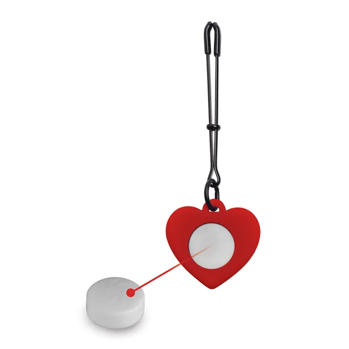 Charmed Female Sex Toys Silicone Light Up Heart Tweezer Nipple Clamps