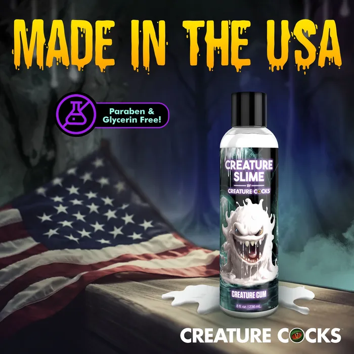 Creature Cocks Creature Slime Creature Cum Unscented Jizz Lubricant 8oz Dildos