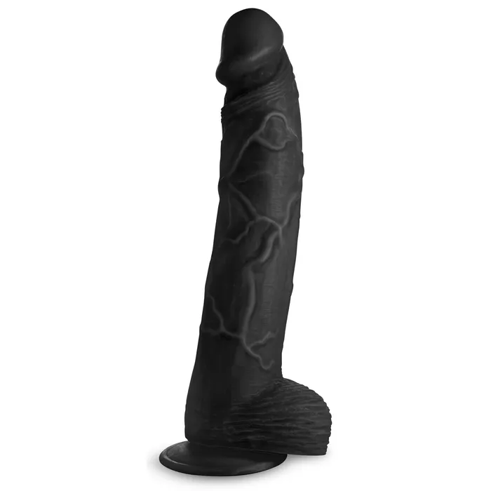 Female Sex Toys Master Cock Hung Harry 1175 Dildo with Balls Black