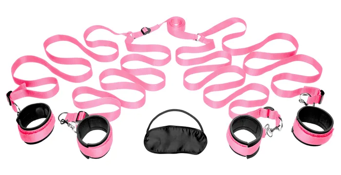 Frisky Vibrators Frisky Pink Bedroom Restraint Kit