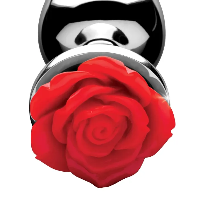 Male Sex Toys Booty Sparks Red Rose Anal Plug Medium