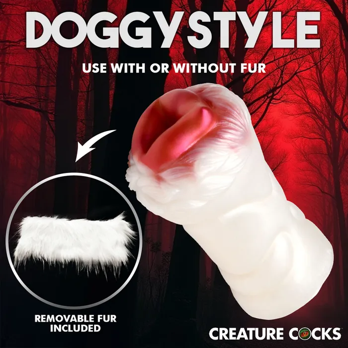 Male Sex Toys Creature Cocks Snow SheWolf Silicone Stroker